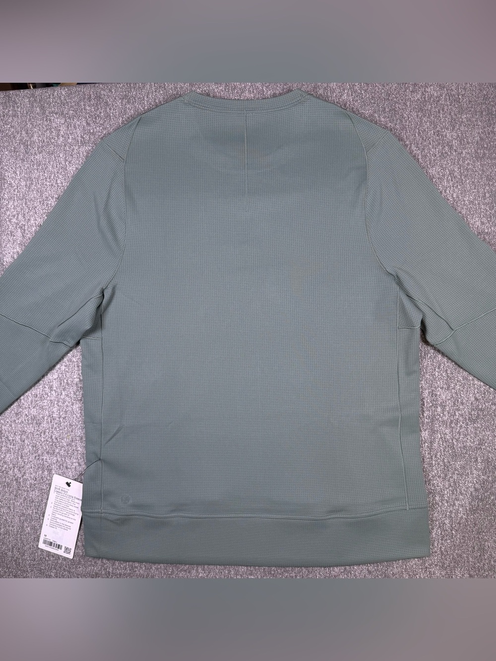 Lululemon Shift Stitch Crew Medium Waffle Knit Long Sleeve Post Work Out Shirt - Picture 4 of 10